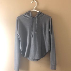 A grey hoodie